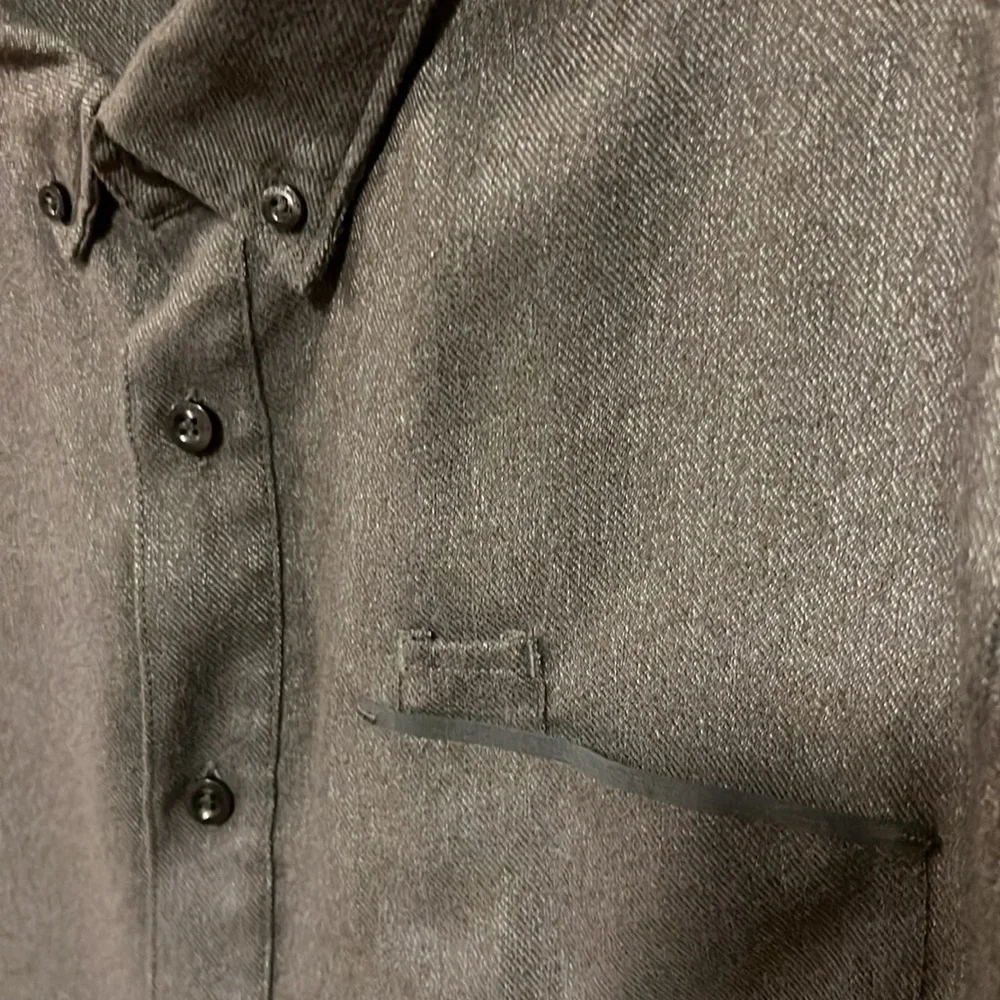 The North Face grey button down shirt - size medium